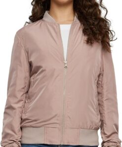 URBAN CLASSICS Chaqueta Bomber para Mujer con Bolsillos, Chaqueta Entretiempo otoño y primavera, Cazadora Acolchada de Corte Old School
