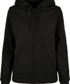 Build Your Brand Sudadera Básica con Cremallera para Mujer Sudadera con Capucha Mujer (Pack de 1)