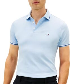 Tommy Hilfiger Polo de Manga Corta Hombre Tipped Seasonal Slim Fit