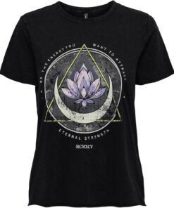 Camiseta Estampada de Mujer de Manga Corta con Cuello Redondo y diseño Impreso Short Sleeve ONLLUCY.