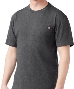 Dickies Camiseta Pesada de Manga Corta con Cuello Redondo Grande Y Alto Camiseta Hombre (Pack de 1)