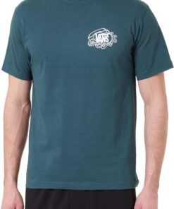 Vans Hombre Camiseta Gráfica Hot Lines Back, Black