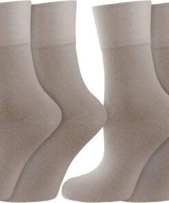 Nur Die 2er Feine Baumwolle Komfort Socke Feinmaschige Baumwollsocken (59%) Mit Komfortbund Ohne Gummifäden, Druckfreie Spitze Calcetines Mujer