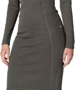 G-Star Washed Slim Rib Dress Wmn Vestido Mujer
