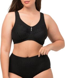 Ulla Popken Camisa básica, Tapeta de Botones, Regular, Manga Larga 700603
