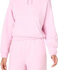 Amazon Essentials Mujer Sudadera Corta con Capucha (Disponible en Tallas Grandes)