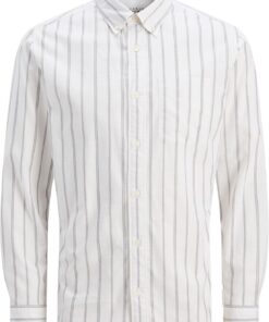 JACK & JONES Camisa de Hombre Talla Grande Color Liso básica Manga Larga Business JJEOXFORD