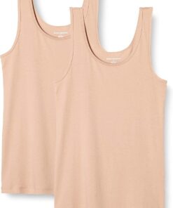 Amazon Essentials Mujer Camiseta de Tirantes de Ajuste Entallado