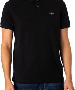 GANT Hombre Polo De Piqué con Escudo Regular, Rich Navy