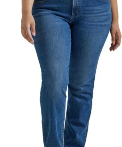 Lee Plus Size Ultra Lux Comfort with Flex Motion Straight Leg Jeans - Vaqueros de Pierna Recta Ultra Lux Comfort con Flex Motion - Mujer
