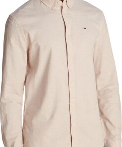 Tommy Jeans Camisa Hombre TJM Slim Manga Larga