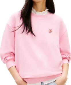 Tommy Hilfiger TH Script Reg Sweatshirt Ww0ww48724 Sudadera sin Botones Mujer (Pack de 1)