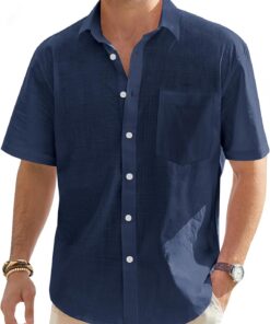 J.VER Pantalón de Pijama con Botones para Hombre