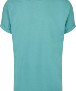 Urban Classics Camiseta Larga de Manga Vuelta Hombre Camiseta Blanco 100% algodón Regular