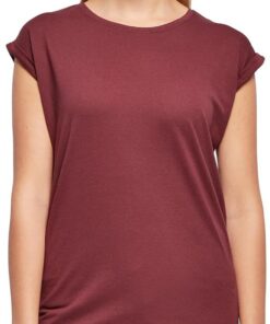 Build Your Brand Ladies Extended Shoulder tee Camiseta Mujer (Pack de 1)