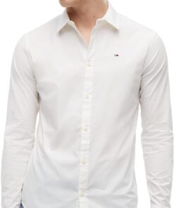 Tommy Jeans Camisa Hombre Original Stretch Manga Larga