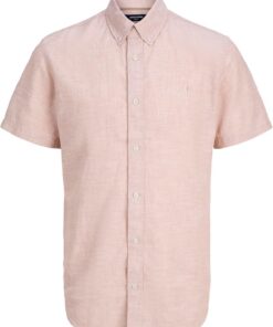 Jack & Jones Jprblusummer Lin. Bl. Shield SS Shirt Sn para Hombre