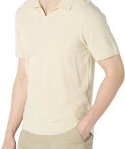 Amazon Essentials Hombre Polo de Punto de Manga Corta y Corte Recto