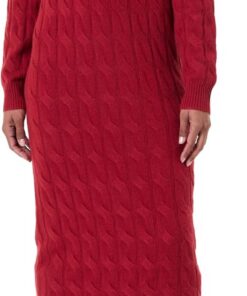 Tommy Hilfiger Soft Wool Cable Roll-nk LS Dress Ww0ww46429 Vestido Tipo suéter Mujer (Pack de 1)