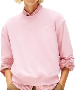 Tommy Hilfiger TH Script Reg Terry Swtshrt Ww0ww49418 Sudadera sin Botones Mujer (Pack de 1)