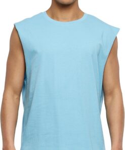 Urban Classics Open Edge Sleeveless tee Hombre Camiseta Negro Regular