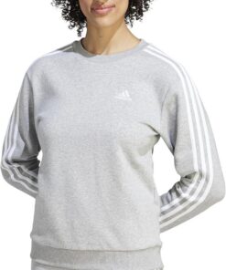 adidas Mujer Essentials 3-Stripes Fleece Sweatshirt