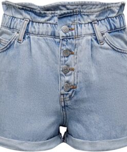 Only Onlcuba Life Paperbag Dnm Shorts Dot005 - Pantalones Cortos Mujer