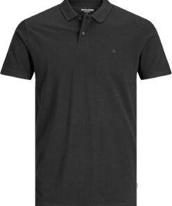 JACK & JONES Jjebasic Polo SS Noos, Polo Hombre, Negro, XS