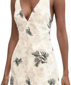 Desigual Vestido sin Mangas de la colección Mujer, Blanco Roto, M