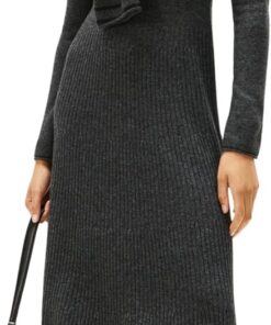 Tommy Hilfiger Soft Wool LS Mock-nk Swt Dress Ww0ww47303 Vestido Tipo suéter Mujer (Pack de 1)