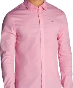 Tommy Jeans Camisa Hombre Original Stretch Manga Larga