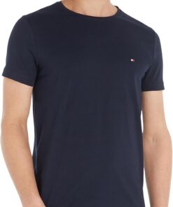 Tommy Hilfiger Camiseta Manga Corta Hombre Core Stretch Slim Fit