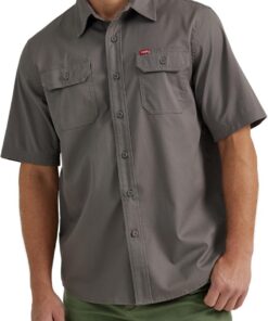 Wrangler Authentics Camisa Tejida Clásica de Manga Corta Camisa Tejida clásica de Manga Corta Hombre