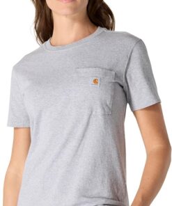 Carhartt Loose Fit Heavyweight Short-Sleeve Pocket T-Shirt (Also Available In Plus Sizes) Closeout Clásico Mujer