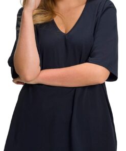 Ulla Popken T-Shirt V-Ausschnitt Camiseta Mujer (Pack de 1)
