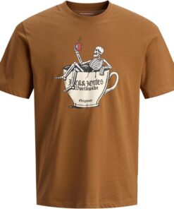 JACK & JONES Jorholiday Skull tee SS Cn para Hombre