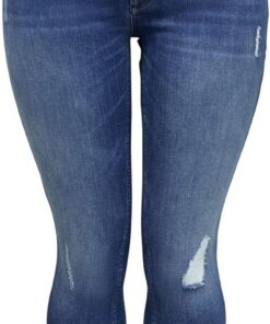Only Carmakoma Carwilly Reg Skinny ANK Jeans MBD Noos - Vaqueros Skinny Mujer