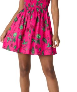 Amazon Essentials Vestido con Corpiño Nido de Abeja de Satén de Algodón de Corte Recto Mujer