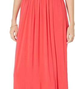Amazon Essentials Mujer Vestido Largo sin Mangas y con Cintura (Talla Grande Disponible)