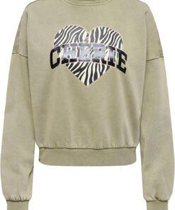 ONLY Onllauren Life L/S Animal O-Neck CC Swt para Mujer
