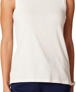 Amazon Essentials Mujer Camiseta de Yoga sin Mangas de Corte Holgado de Algodón Suave (Disponible en Tallas Grandes)