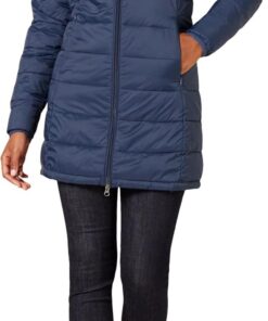 Amazon Essentials Mujer Chaqueta Acolchada con Capucha, Ligera e Impermeable (Disponible en Tallas Grandes)