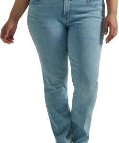 Lee Plus Size Ultra Lux Comfort with Flex Motion Straight Leg Jeans - Vaqueros de Pierna Recta Ultra Lux Comfort con Flex Motion - Mujer