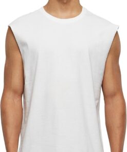 Urban Classics Open Edge Sleeveless tee Hombre Camiseta Negro Regular