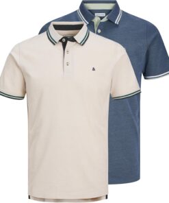Jack & Jones Jjepaulos Polo SS 2pk MP Noos Jjepaulos Polo SS 2Pk MP Noos Hombre (Pack de 2)