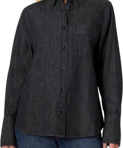 Amazon Essentials Camisa Vaquera con Botones Extragrande Mujer