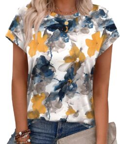 Camisetas de manga corta para mujer, trajes de verano 2026, ropa casual elegante de primavera