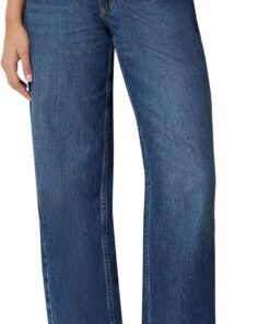 Amazon Essentials Vaqueros de Pierna Ancha Ultrasuaves de Talle Bajo Mujer