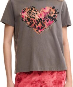 Desigual Tiger Cor T-Shirt Mujer (Pack de 1)