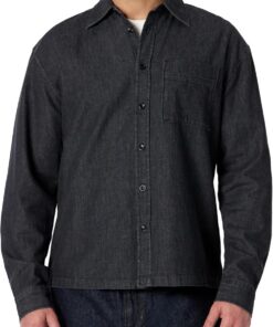 Amazon Essentials Camisa Moderna de Mezclilla con Botones y Corte Extragrande Hombre